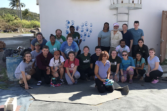 Keuka College students and staff in Puerto Rico